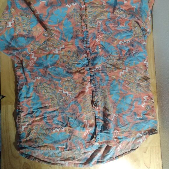 Vintage Sostanza Fashion Police Abstract Geometric Hawaiian Shirt - Picture 3 of 8